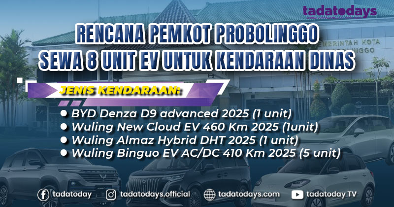 Pemkot Probolinggo Akan Sewa 8 Mobil Listrik untuk Kendaraan Dinas, Dianggarkan Rp 1 Miliar