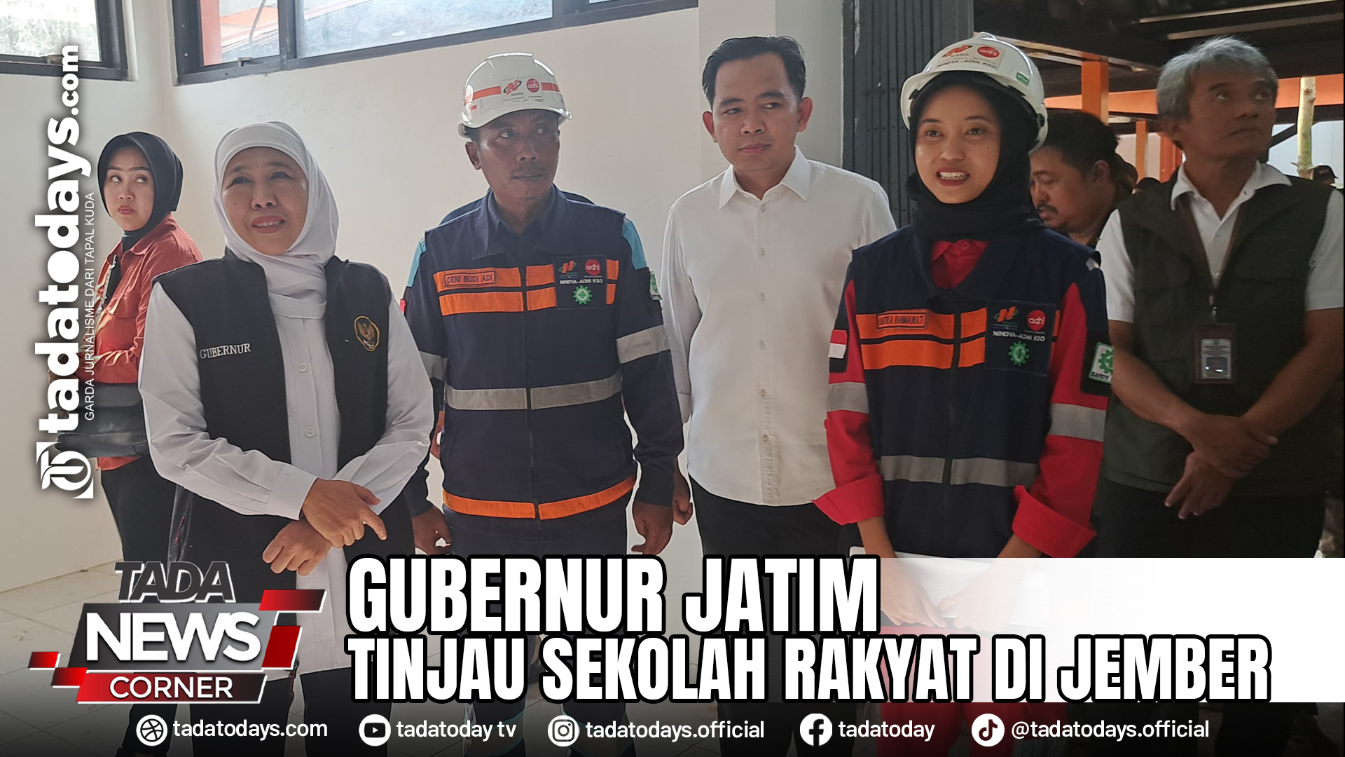 GUBERNUR JATIM TINJAU SEKOLAH RAKYAT DI JEMBER