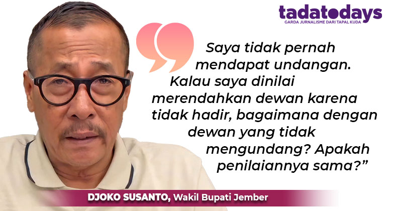Wabup Jember Djoko Bantah Mangkir Paripurna DPRD: Saya Tidak Pernah Dapat Undangan