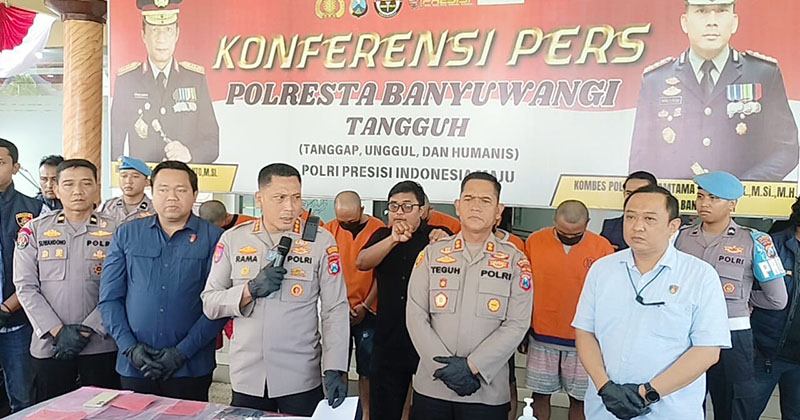 Polresta Banyuwangi Bongkar Sindikat Curanmor, Amankan 6 Eksekutor dan 4 Penadah