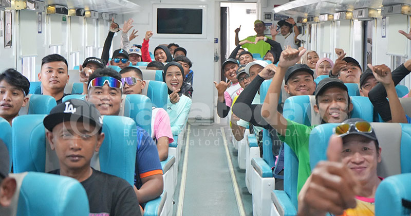 288 Peserta Tajemtra 2025 Diberangkatkan dengan Kereta Gratis