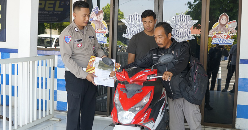 Motor Digelapkan di Jombang, Ditemukan dalam Operasi Lalu Lintas di Pasuruan