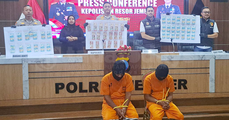 Belum Sempat Diedarkan, Sindikat Uang Palsu di Jember Dibongkar, Tangkap Dua Pelaku