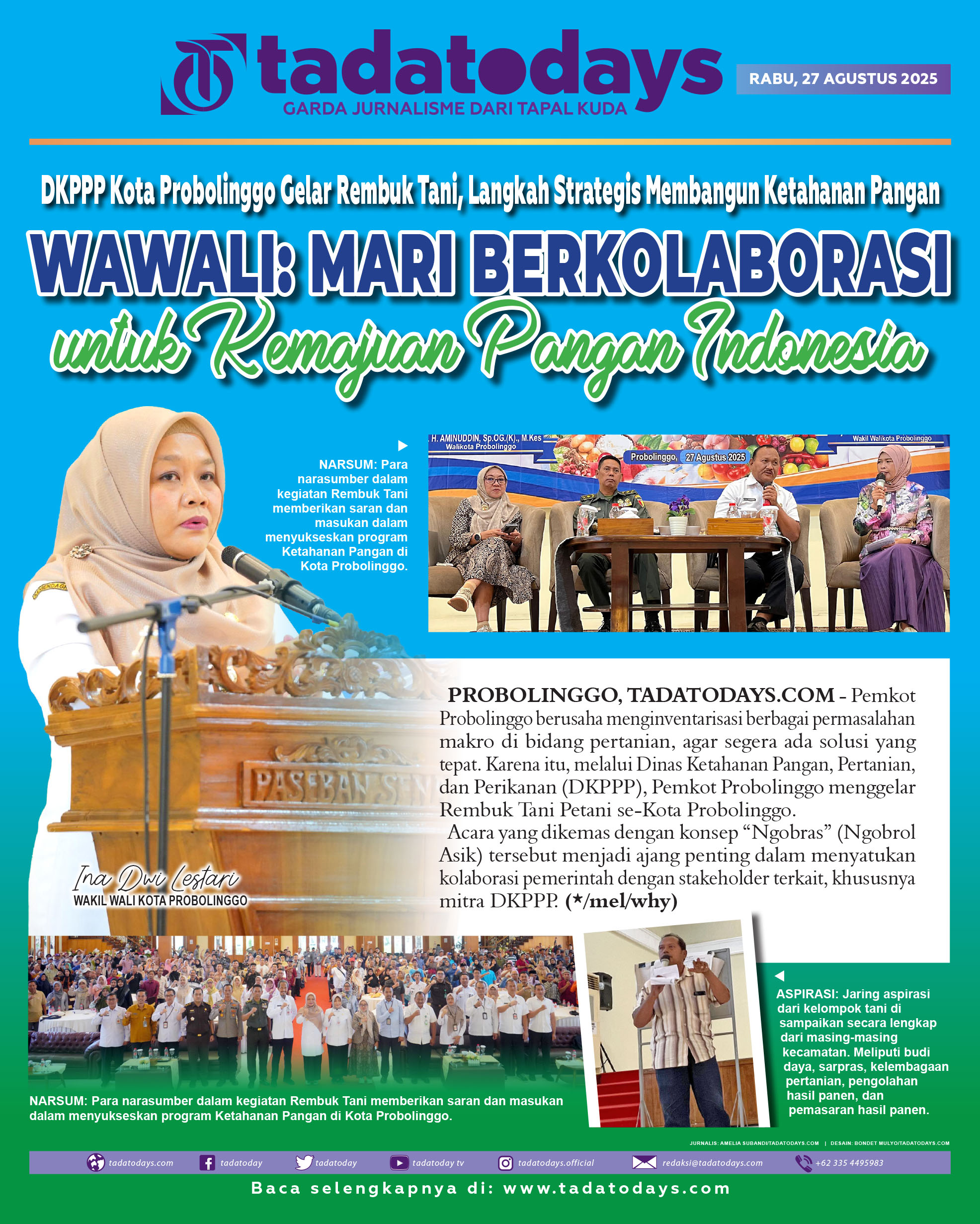 DKPPP Kota Probolinggo Menggelar Rembuk Tani, Langkah Strategis Membangun Ketahanan Pangan