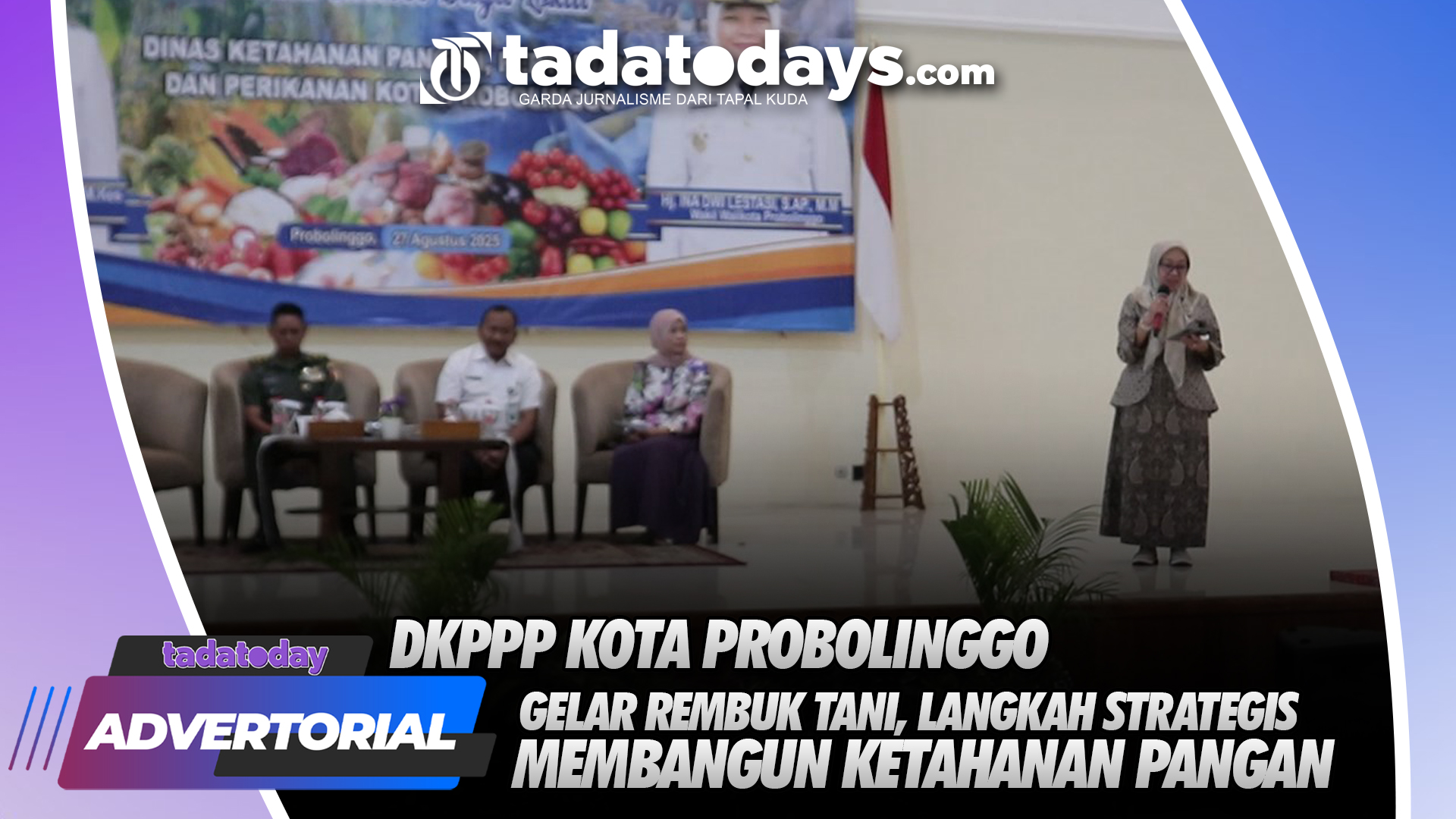DINAS KETAHANAN PANGAN, PERTANIAN DAN PERIKANAN  KOTA PROBOLINGGO GELAR REMBUK TANI, LANGKAH STRATEGIS MEMBANGUN KETAHANAN PANGAN