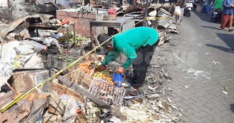Kerugian Kebakaran Pasar Pandaan Pasuruan Ditaksir Mencapai Rp 100 Juta