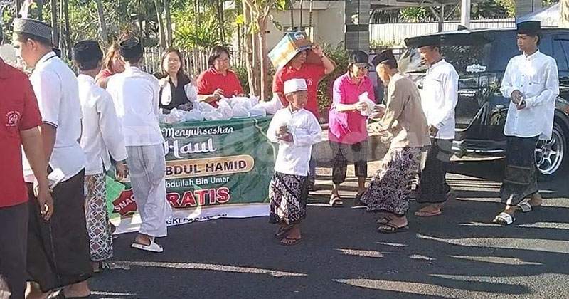 Gereja di Pasuruan Berpartisipasi di Haul Mbah Hamid, Bagikan 500 Paket Snack untuk Jamaah