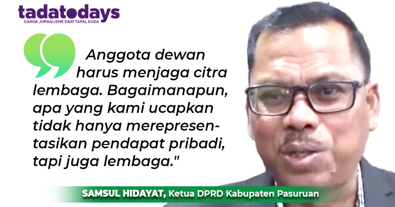Ketua DPRD Kabupaten Pasuruan: Anggota Dewan Jangan Asal Bicara di Ruang Publik