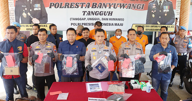 Polresta Banyuwangi Bongkar Sindikat Curanmor Lintas Daerah, Empat Tersangka Ditangkap