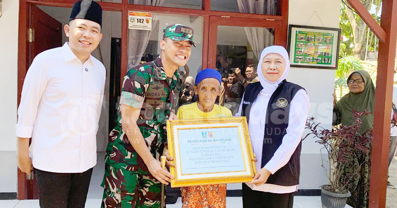 158 Rumah Tidak Layak Huni di Jember Direhab, Gubernur Khofifah Kunjungi 3 Unit yang Rampung