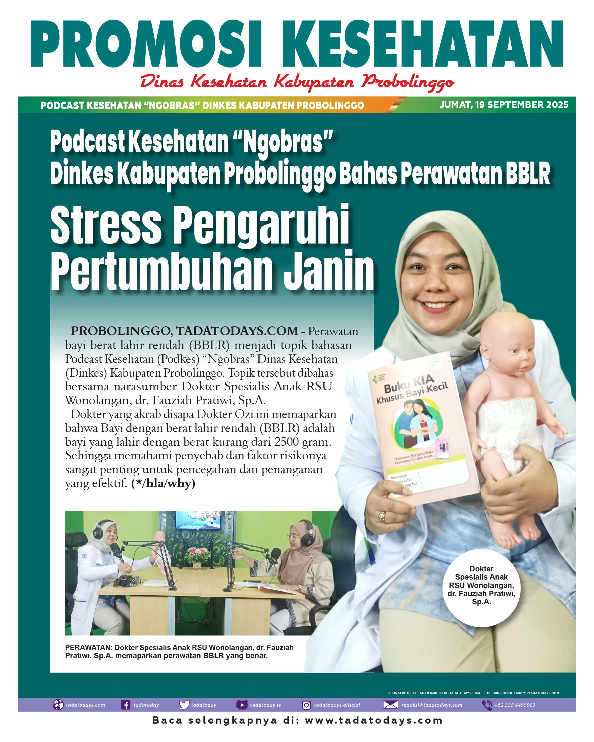 Podcast Kesehatan “Ngobras” Dinkes Kabupaten Probolinggo Membahas Perawatan BBLR