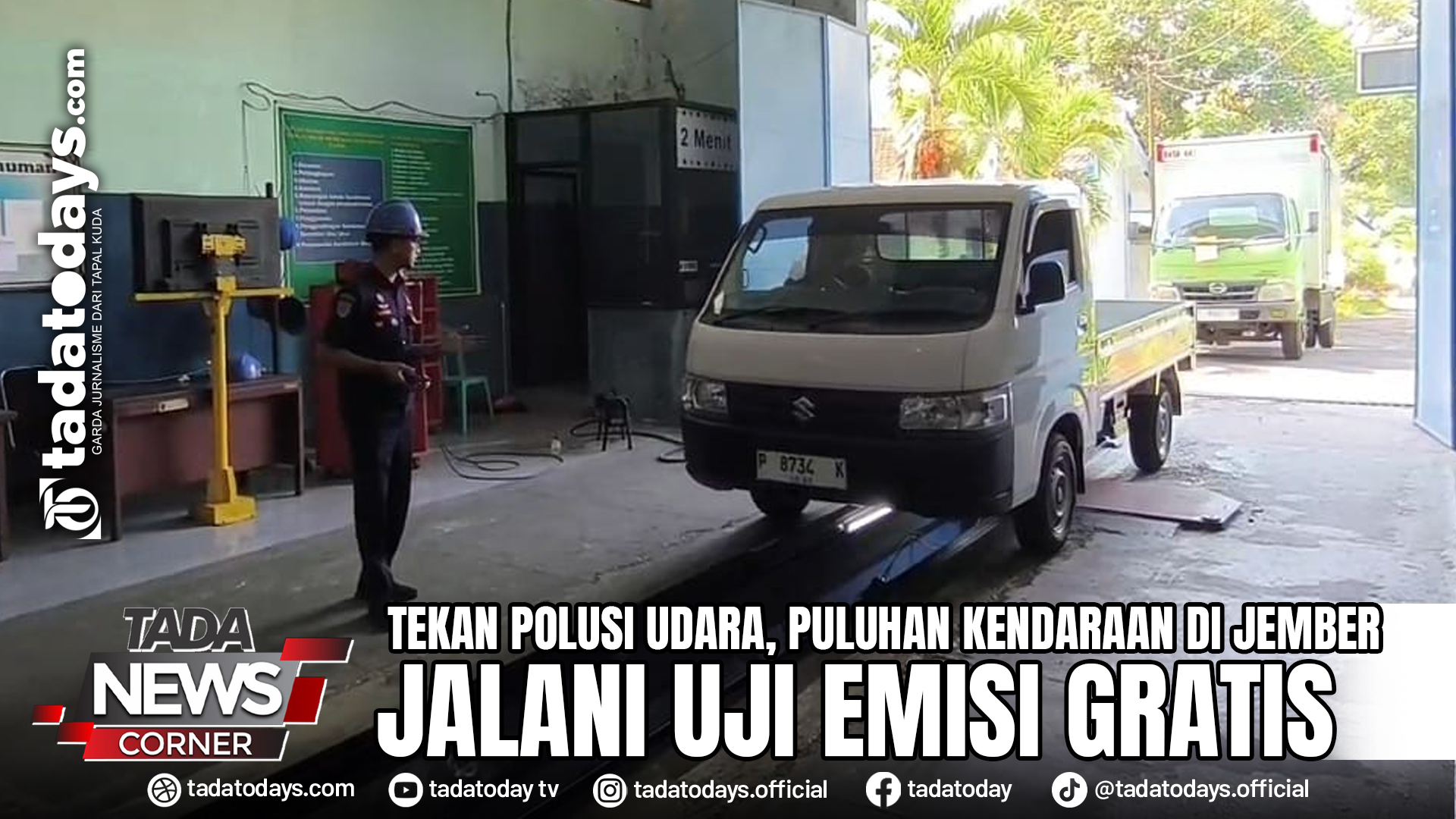TEKAN POLUSI UDARA, PULUHAN KENDARAAN BERMOTOR DI JEMBER JALANI UJI EMISI GRATIS