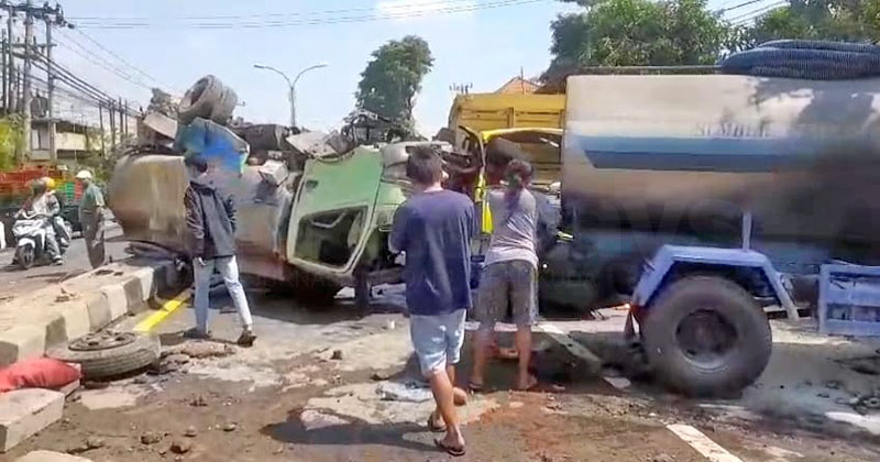 Kecelakaan Karambol di Pandaan Pasuruan, Tiga Orang Terluka