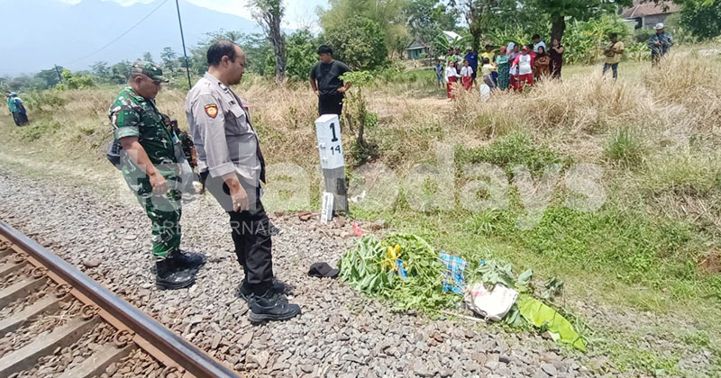 Lansia di Sukorejo Pasuruan Tewas Terpental Disasak Kereta Api Penataran