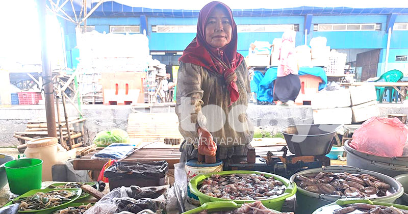 Cerita Napia, Empat Dekade Bertahan Berdagang Ikan di TPI Puger, di Tengah Pasang Surut Laut Selatan