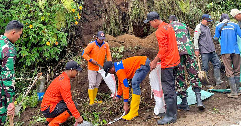 Longsor di Jalur menuju Wisata Gunung Bromo Sempat Ganggu Arus Lalu Lintas