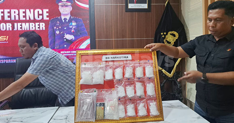Baru Bebas, Residivis Jember Kembali Edarkan 885 Gram Sabu-Sabu dan 300 Ekstasi