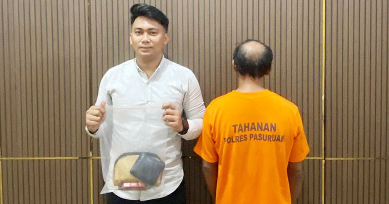 Petani di Prigen Pasuruan Sembunyikan 7,4 Gram Sabu-Sabu di Kandang Sapi, Dibekuk Polisi