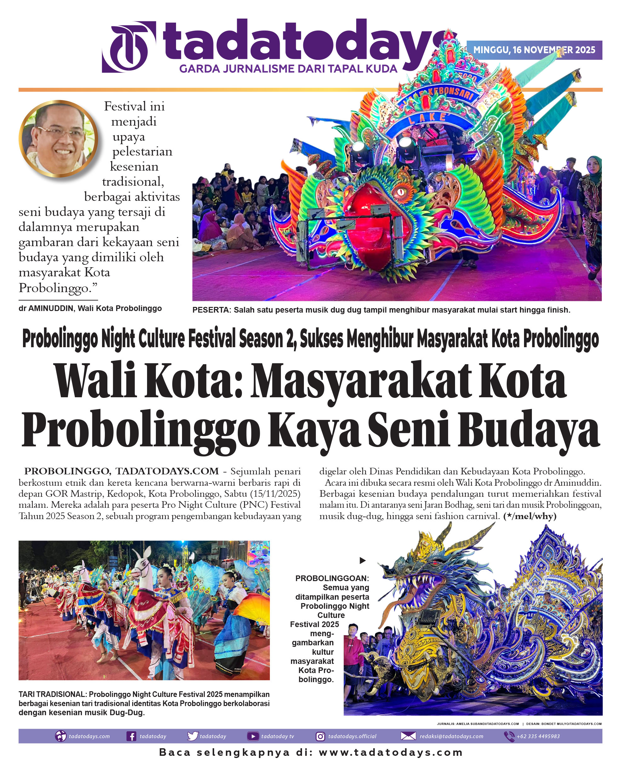 Probolinggo Night Culture Festival Season 2, Sukses Hibur Masyarakat Kota Probolinggo