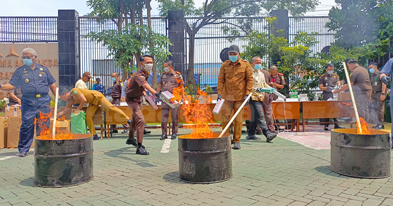 543,55 Gram Sabu-Sabu Dimusnahkan Kejari Kabupaten Pasuruan