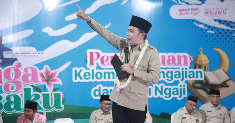 Pemkab Jember Siapkan Insentif untuk Ketua Pengajian di 2026, Bupati Fawait: Tak Boleh Rangkap dengan Bantuan Guru Ngaji