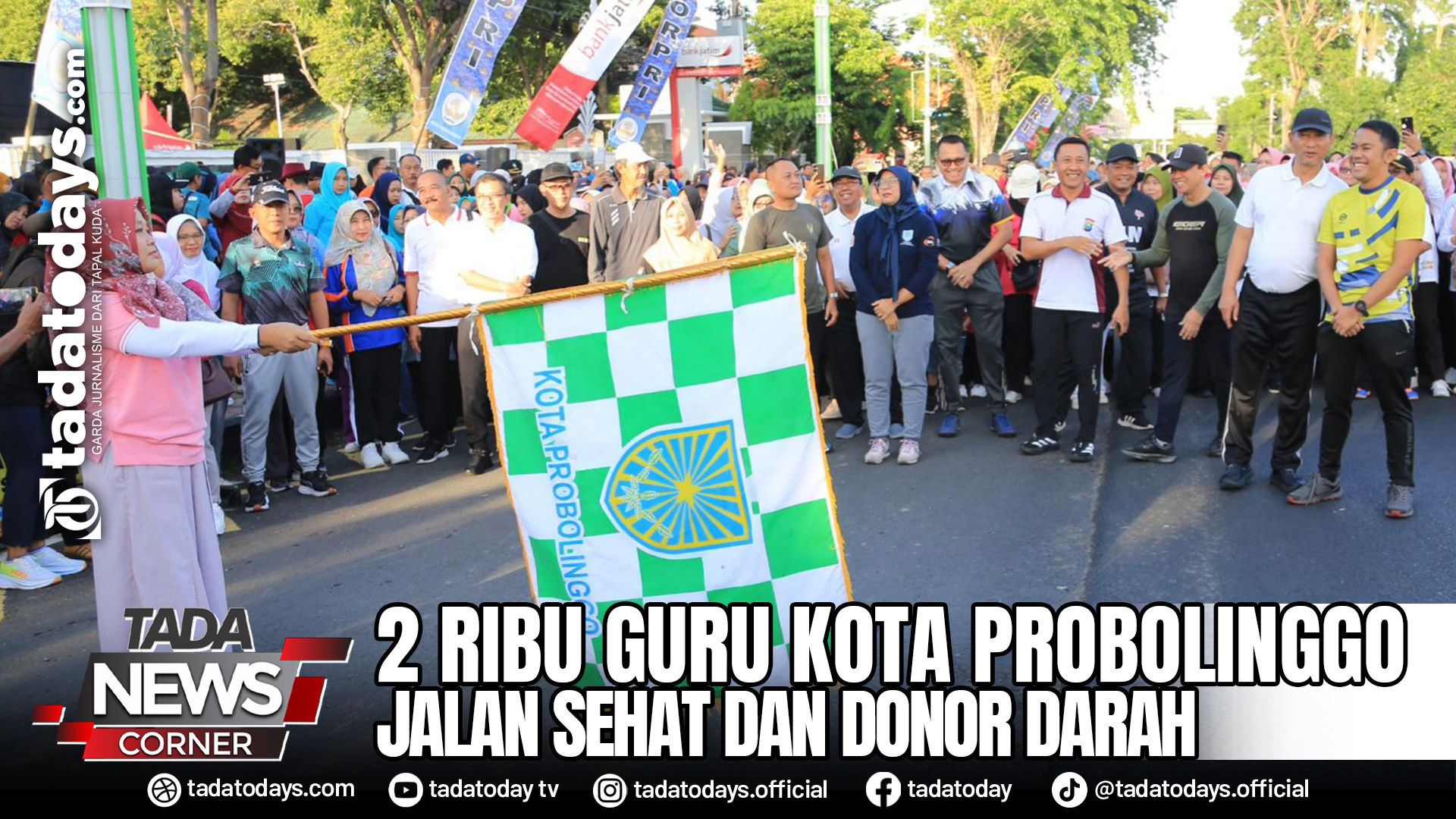 2 RIBU GURU KOTA PROBOLINGGO JALAN SEHAT DAN DONOR DARAH