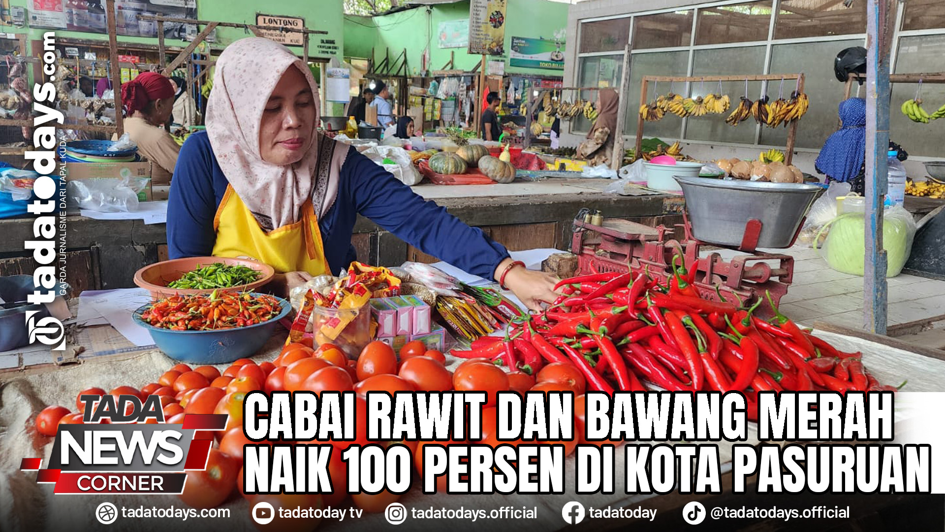 CABAI RAWIT DAN BAWANG MERAH NAIK 100 PERSEN DI KOTA PASURUAN