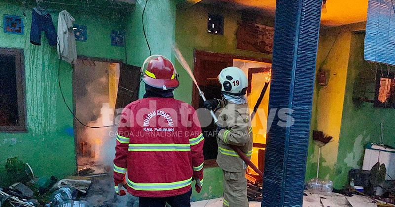 Bakar Obat Nyamuk, Rumah Warga di Gondangwetan Pasuruan Ludes Terbakar