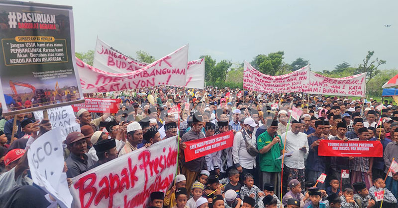 Ribuan Warga Nguling-Lekok Istigasah, Berharap Pemerintah Selesaikan Sengketa Tanah dengan TNI AL