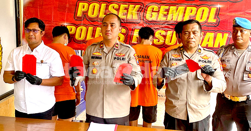 Keroyok Pemotor di Pinggir Jalan Gempol Pasuruan, Empat Pemuda Diciduk Polisi