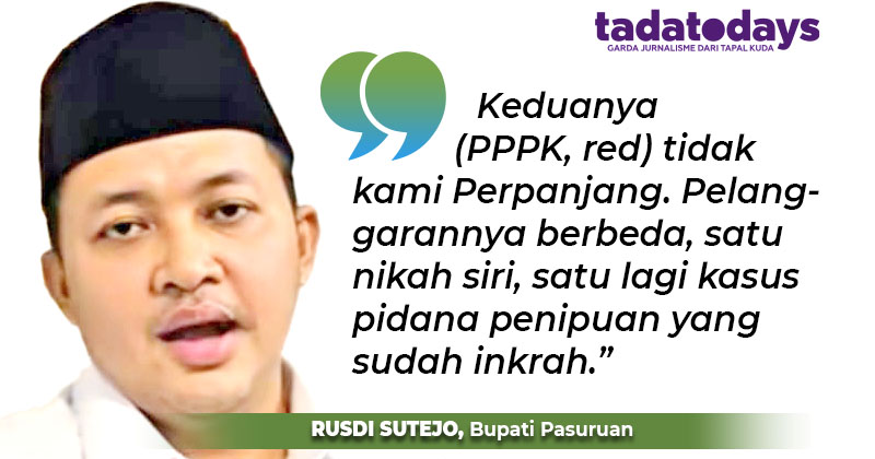 Pegawai PPPK Pemkab Pasuruan Ada yang Diputus Kontrak Gara-Gara Nikah Siri