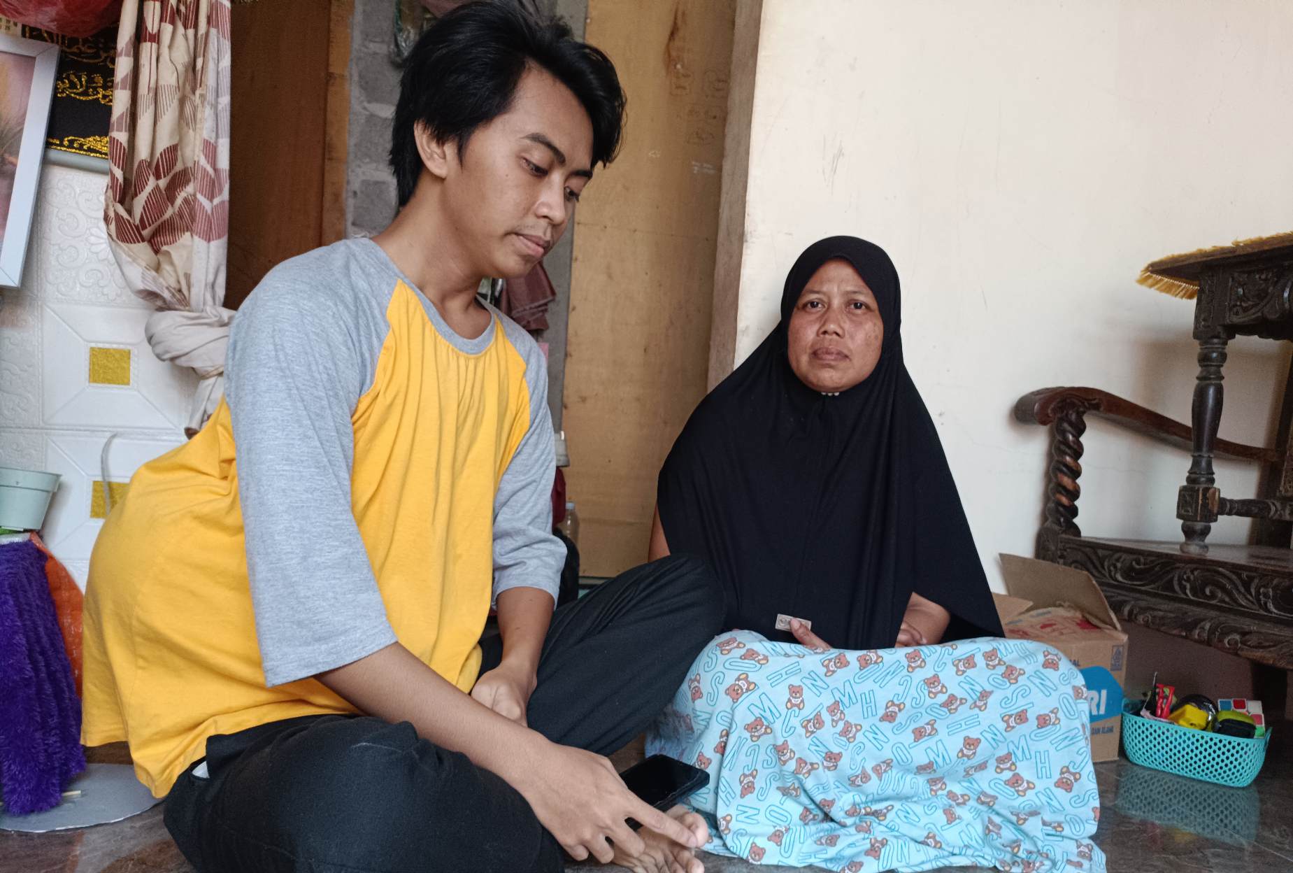 Dafa, Pemuda asal Mangunharjo Kota Probolinggo Berjuang Melawan Tumor Ganas di Punggungnya