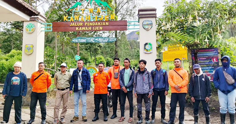 41 Personel Gabungan Lanjutkan Pencarian Pendaki Hilang di Kawah Ijen