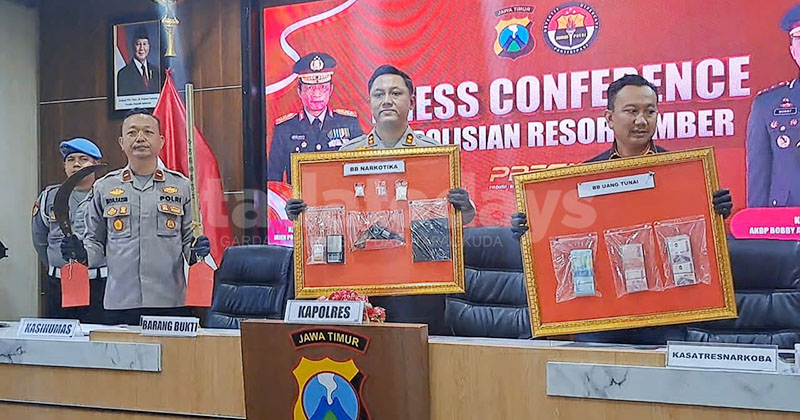 Rumah Kosong di Sumberbaru Jember Dijadikan Lokasi Transaksi SS, 9 Orang Diciduk