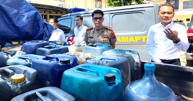 Polresta Banyuwangi Bongkar Mafia BBM Subsidi, 7 Tersangka Diciduk