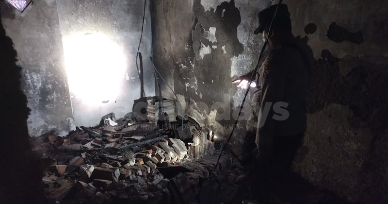 Gara-Gara Obat Nyamuk, Rumah Nenek 70 Tahun di Blandongan Pasuruan Ludes Terbakar