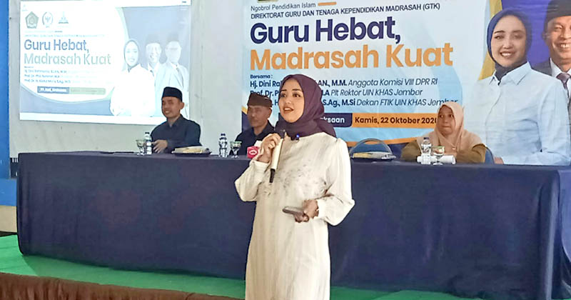 Anggota DPR RI Dini Rahmania Gandeng UIN KHAS Jember, "Ngopi" bareng Guru Ponpes HATI